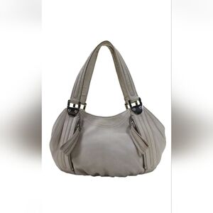 B Makowsky Bone Butter Leather Hobo Bag EUC Medium Size